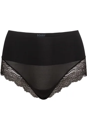 Spanx Supersmooth™ Undie-Tectable® Lace Hi-Hipster Lingerie Panties High Waisted Panties Black
