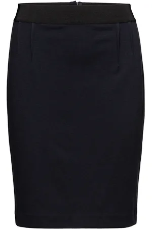 INWEAR Olally Knælang Nederdel Blue