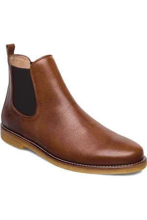 ANGULUS Booties - Flat - With Elastic Støvlet Chelsea Boot Brown