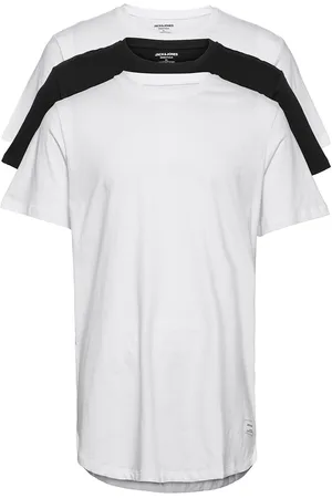 JACK & JONES Jjenoa Tee Ss Crew Neck 3Pk Mp Noos Tops T-Kortærmet Skjorte White Jack & J S