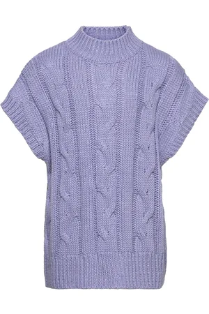 Grunt Brie Knit Vest Tops Vests Purple