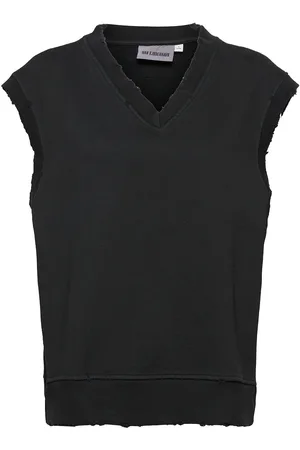 HAN Kjøbenhavn Distressed Vest Vests Knitted Vests Black