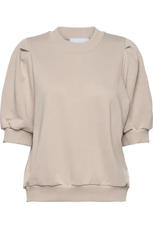 Minus Mika Sweater Tops Sweatshirts & Hoodies Sweatshirts Beige