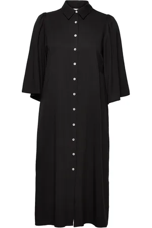 mbyM Akoto-M Knælang Kjole Black