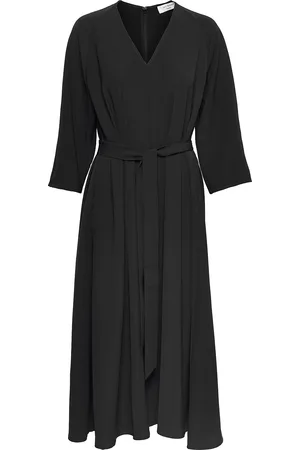 Ivy & Oak Scarola Flared Open Back Dress Maxi Length Maxikjole Festkjole Black