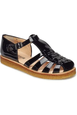 ANGULUS Sandals - Flat - Closed Toe - Op Flade Sandaler Black