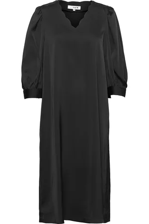 A-View Sima Dress Knælang Kjole Black