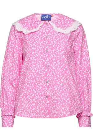 Crās Tuvacras Shirt Tops Blouses Long-sleeved Pink