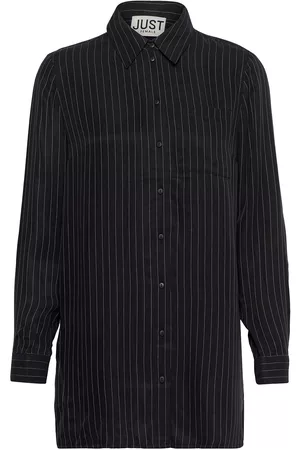 Just Female Pin Shirt Tops Tunics Black
