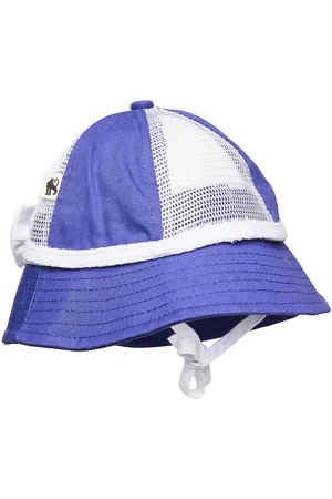Mini Rodini Bow Mesh Sun Hat Solhat Blue