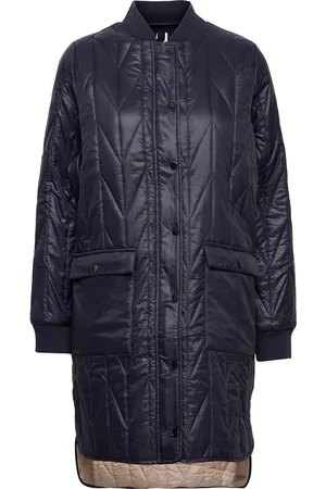 Saint Tropez Kingasz Long Jacket Quiltet Jakke Blue