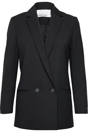 Karen by Simonsen Sydneykb Fashion Blazer Blazers Double Breasted Blazers Black