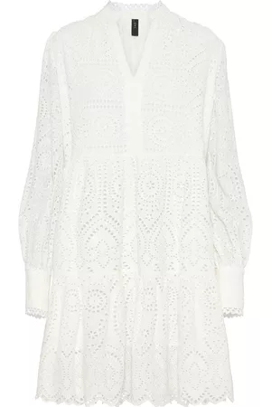 Y.A.S Holi Ls Dress S. Noos Kort Kjole White