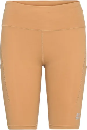 Svea W. Sporty Seam Shorts Bottoms Shorts Cycling Shorts Brown