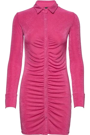 Gina Tricot Dolly Shirt Dress Kort Kjole Pink