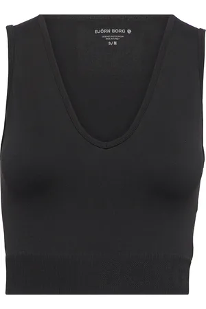 Björn Borg Sthlm Seamless Light Crop Top Sport Crop Tops Sleeveless Crop Tops Black