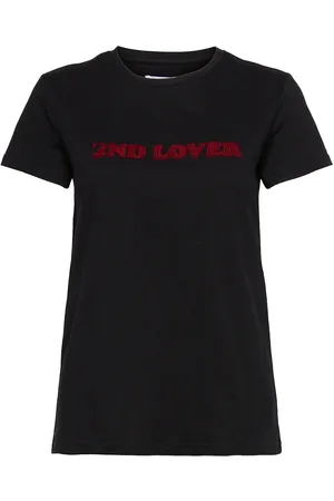 2nd Day 2Nd Lover Tops T-shirts & Tops Short-sleeved Black