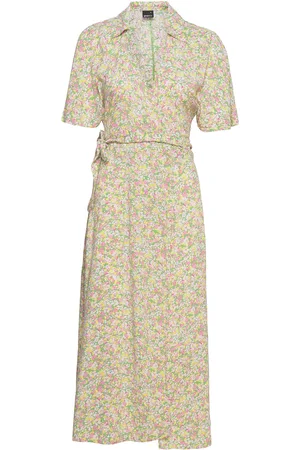 Gina Tricot Doris Long Dress Knælang Kjole Multi/patterned
