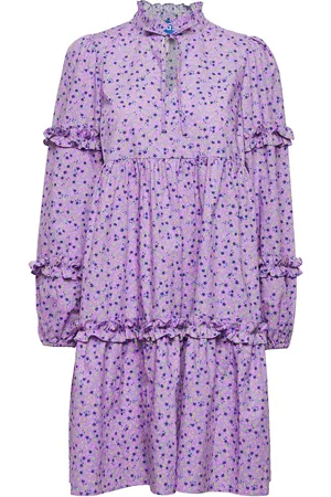 Crās Marlon Dress Knælang Kjole Purple