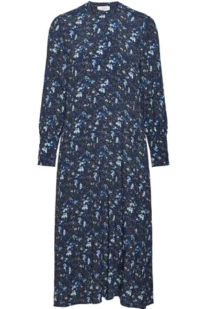 Norr Ray Dress Knælang Kjole Navy