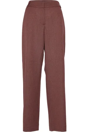 Fiveunits Dena 224 Spice Abel Bottoms Trousers Straight Leg Burgundy