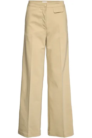 2nd Day 2Nd Newton - Daily Viscose Mix Bottoms Trousers Suitpants Beige