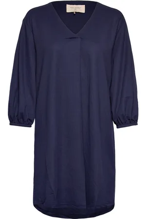Freequent Fqfilan-Tu-V Tops Tunics Navy
