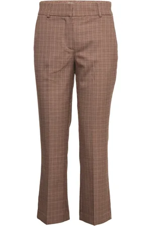 Fiveunits Clara Crop 525 Bottoms Trousers Flared Brown