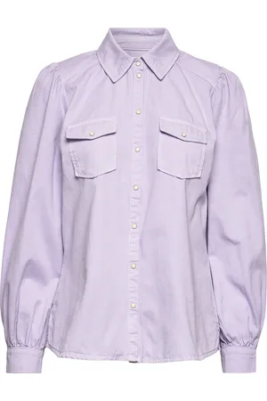 Dante 6 Percey Blouse Tops Blouses Long-sleeved Purple
