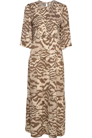 Second Female Birch Dress Maxikjole Festkjole Multi/patterned