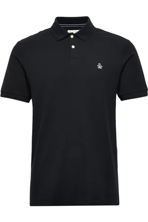 Original Penguin Daddy Org Piq Sticke Tops Polos Short-sleeved Black