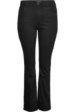 ONLY Carsally Hw Flared Jeans Bj165 Noos Bottoms Jeans Flares Black