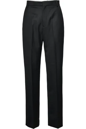 Hope Straight-Leg Suit Trousers Designers Trousers Suitpants Black
