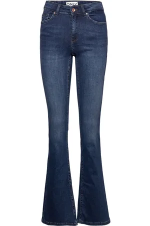ONLY Onlblush Mid Flared Dnm Tai021 Noos Bottoms Jeans Flares Blue