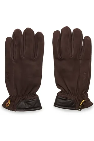Timberland Winter Hill Nubuck Glove Brown Designers Gloves Finger Gloves Brown