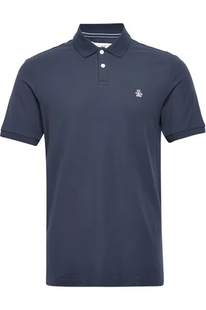 Original Penguin Daddy Org Piq Sticke Tops Polos Short-sleeved Blue