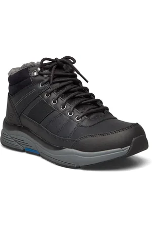 Skechers Mens Relaxed Fit Benago - Treno Snørestøvler Black