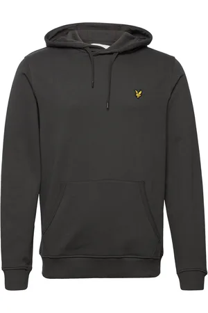 Lyle & Scott Pullover Hoodie Tops Sweatshirts & Hoodies Hoodies Black