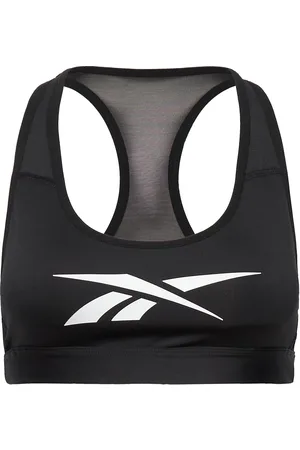 Reebok S Lux Vector Racer Bra Sport Bras & Tops Sports Bras - All Black