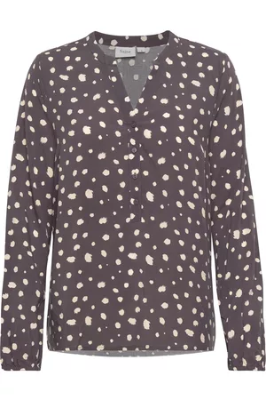Saint Tropez Edasz Shirt Tops Blouses Long-sleeved Multi/patterned
