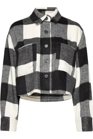 Gina Tricot Ginnie Short Shacket Uldjakke Jakke Multi/patterned