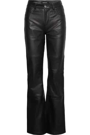 Deadwood Phoebe Pant Bottoms Trousers Leather Leggings-Bukser Black