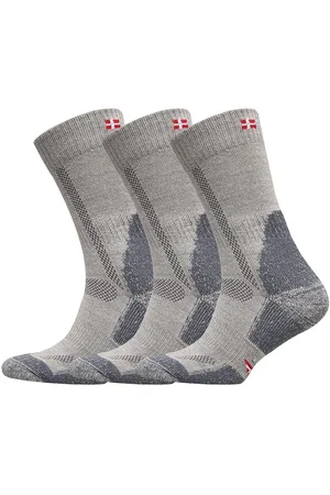 DANISH ENDURANCE Hiking Classic Socks 3-Pack Sport Socks Regular Socks Grey