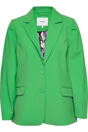 Numph Nueazelina Blazer Blazers Single Breasted Blazers Green