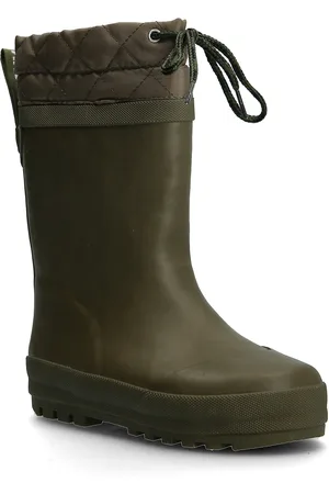 ANGULUS Rainboots With Woollining Shoes Rubberboots High Rubberboots Green