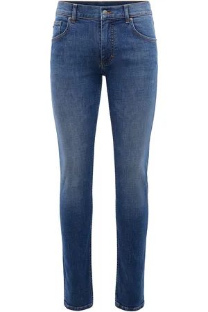 J Lindeberg Jay Active Mid Indigo Jeans Designers Jeans Slim Blue