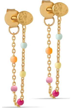 Enamel Earring Lola Ørestickere Smykker Gold