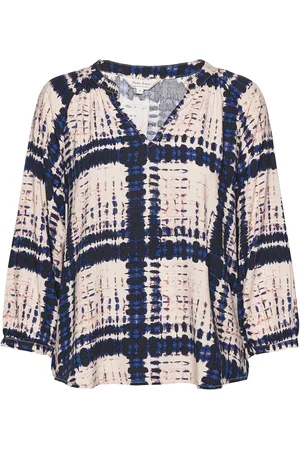 Part Two Mileanpw Bl Tops Blouses Long-sleeved Multi/patterned