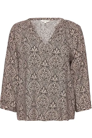 Part Two Mileanpw Bl Tops Blouses Long-sleeved Multi/patterned