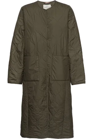 Rosemunde Recycle Polyester Coat Quiltet Jakke Khaki Green